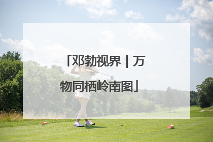 邓勃视界｜万物同栖岭南图