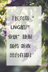 长兴岛“LNG船产业链”捷报频传 新政出台在即