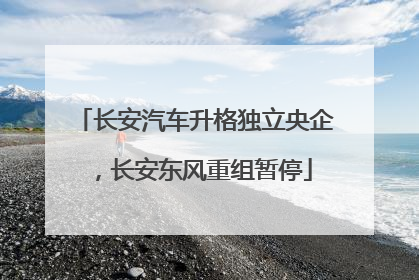 长安汽车升格独立央企，长安东风重组暂停