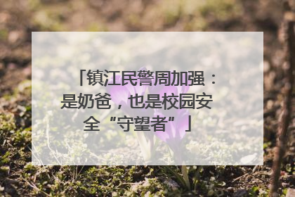 镇江民警周加强：是奶爸，也是校园安全“守望者”