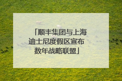 顺丰集团与上海迪士尼度假区宣布数年战略联盟