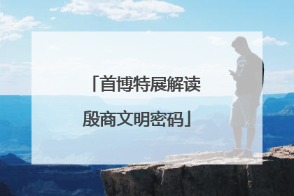 首博特展解读殷商文明密码
