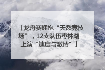 龙舟赛拥抱“天然竞技场”，12支队伍枣林湖上演“速度与激情”