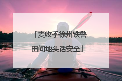 麦收季徐州铁警田间地头话安全