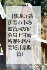 黑龙江省伊春市市场监管局友好分局上甘岭所强化民生领域计量监管