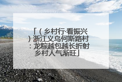 （乡村行·看振兴）浙江义乌何斯路村：龙粽越包越长折射乡村人气渐旺
