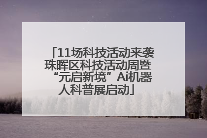 11场科技活动来袭 珠晖区科技活动周暨“元启新境”Ai机器人科普展启动