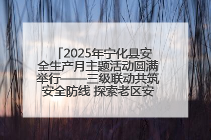 2025年宁化县安全生产月主题活动圆满举行——三级联动共筑安全防线 探索老区安全发展新路径