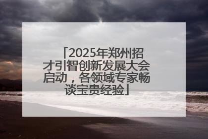 2025年郑州招才引智创新发展大会启动，各领域专家畅谈宝贵经验