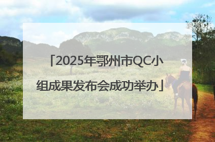 2025年鄂州市QC小组成果发布会成功举办