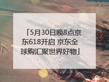 5月30日晚8点京东618开启 京东全球购汇聚世界好物